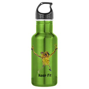 Sporty Frog, funny Custom Trinkflasche