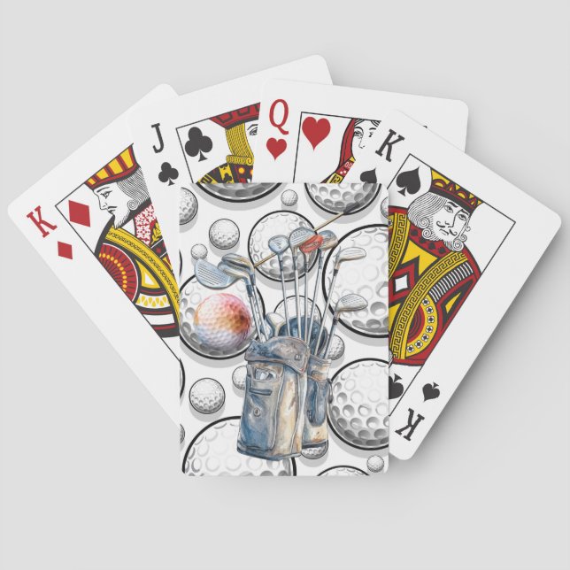 Sporty Golf Spielkarten (Rückseite)