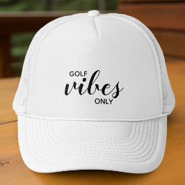 Sporty Golfer Black Golf Vibes Nur Golfangebot Truckerkappe