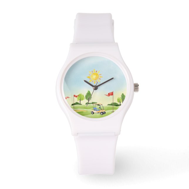 Sporty Golfers Custom eWatch Armbanduhr (Vorderseite)