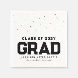 Sporty grad Athlete schwarzer personalisierter Abs Serviette