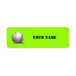Sporty Green Baseball School Book