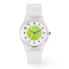 Sporty Pink Silicon Watch für Damen Tennis Ball Armbanduhr