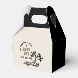 Sporty Race Car Boy Babydusche Geschenkschachtel