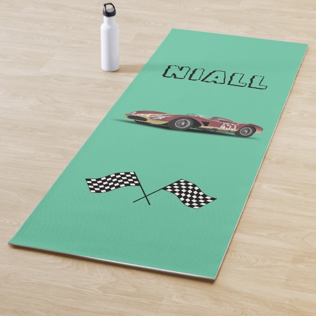 Sporty Race Car Personalisiert Yogamatte (Beispiel)