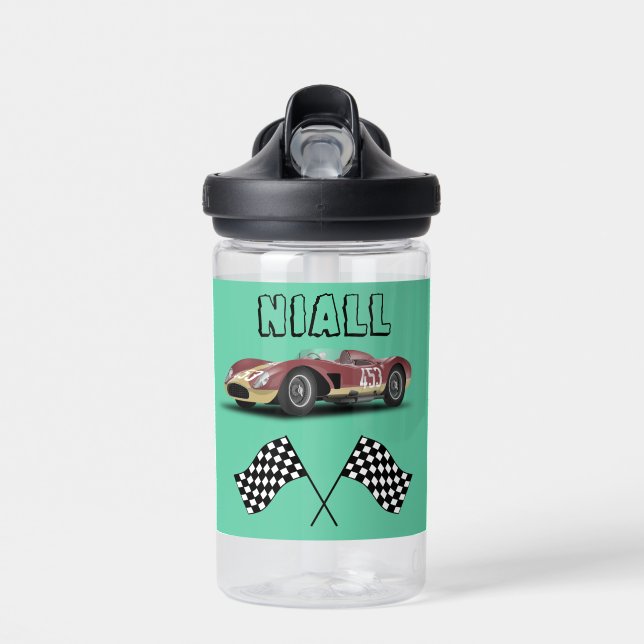 Sporty Race Car Trinkflasche (Vorne)