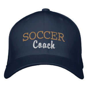 Sporty Soccer Coach Bestickte Baseballkappe