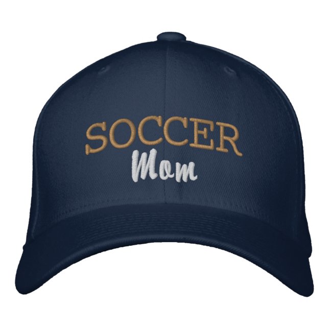 Sporty Soccer Mama bestickte Baseball Cap Bestickte Baseballkappe (Vorderseite)