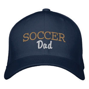 Sporty Soccer Vater Bestickte Baseballkappe