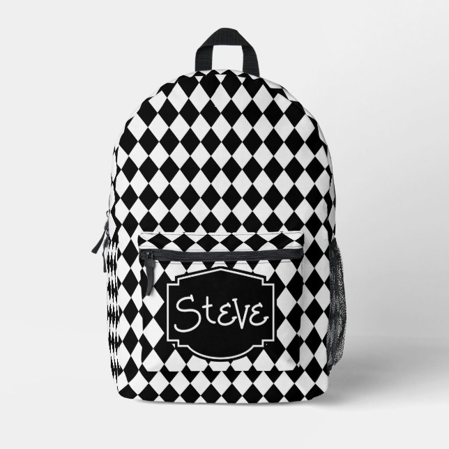 Sporty und Whimsical Personalisiert Bedruckter Rucksack (Vorderseite)
