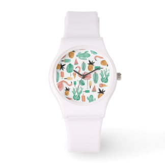 Sporty Watch Summer Print Girl Woman Armbanduhr
