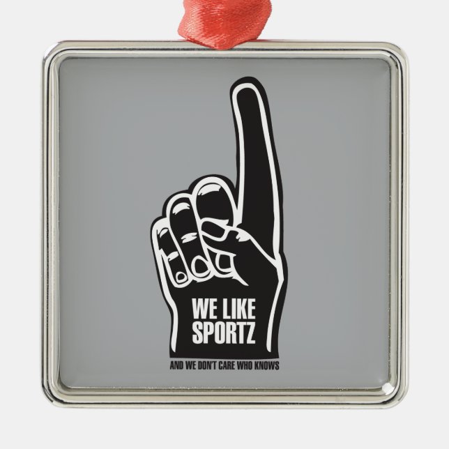Sportz 2 ornament aus metall (Vorne)