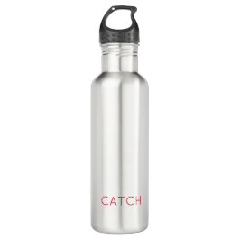 Sportzubehör Custom CATCH Red Edelstahlflasche