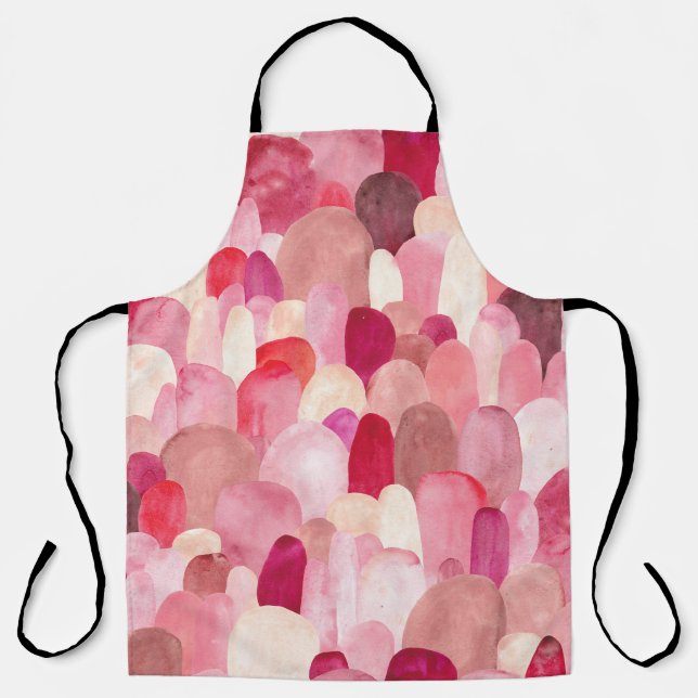 Spot Medley: Pink-Red Textile Dream. Schürze (Vorderseite)