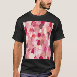 Spot Medley: Pink-Red Textile Dream. T-Shirt