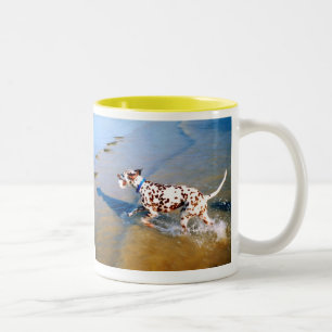 SPOTEN SIE DEN DALMATINER-HUND ZWEIFARBIGE TASSE