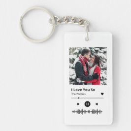 Spotify-Liebe Anpassbarer Schlüsselanhänger