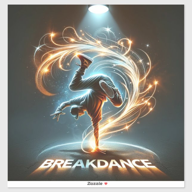 "Spotlight Groove" - ​ ​ im Rampenlicht tanzen! Aufkleber (Blatt)