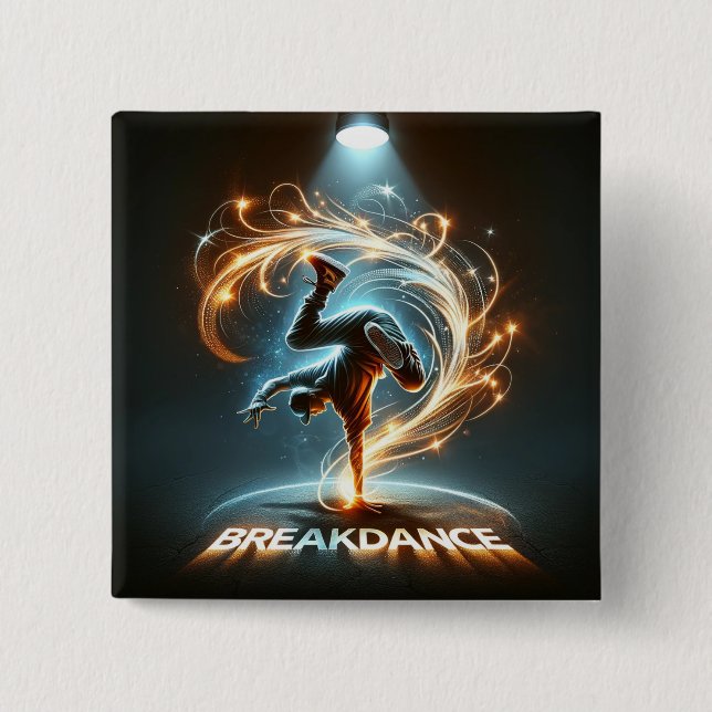 "Spotlight Groove" - ​ ​ im Rampenlicht tanzen! Button (Vorderseite)