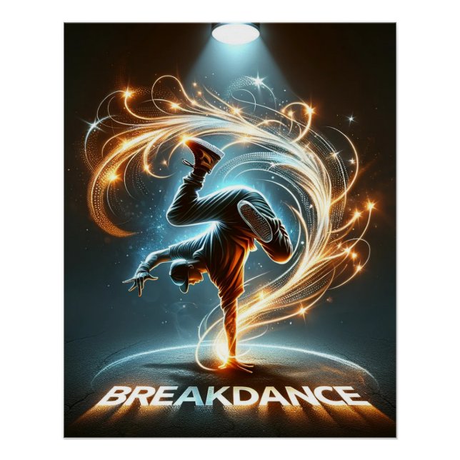 "Spotlight Groove" - ​ ​ im Rampenlicht tanzen! Poster (Vorderseite)