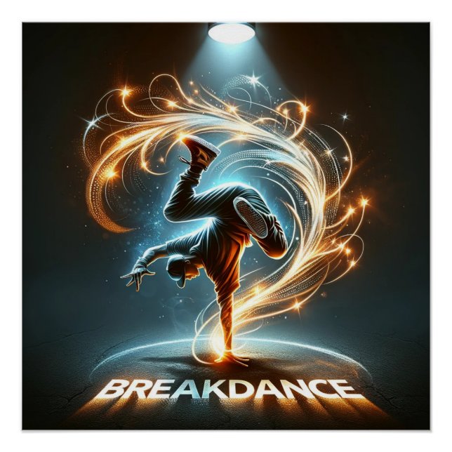 "Spotlight Groove" - ​ ​ im Rampenlicht tanzen! Poster (Vorderseite)