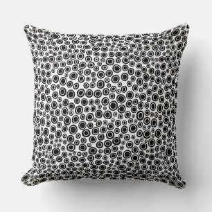 Spots 071215 - Schwarz auf Weiß Kissen