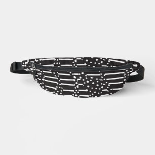 Spots et bandes 2 en blanc sur noir