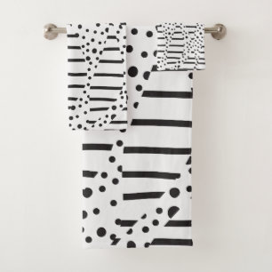 Spots et bandes 2 en noir et blanc