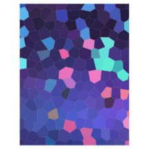 Spots in Blau und Türkis - Mosaik