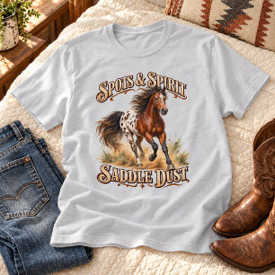 Spots & Spirit Sattelstaub Appaloosa Pferd T-Shirt
