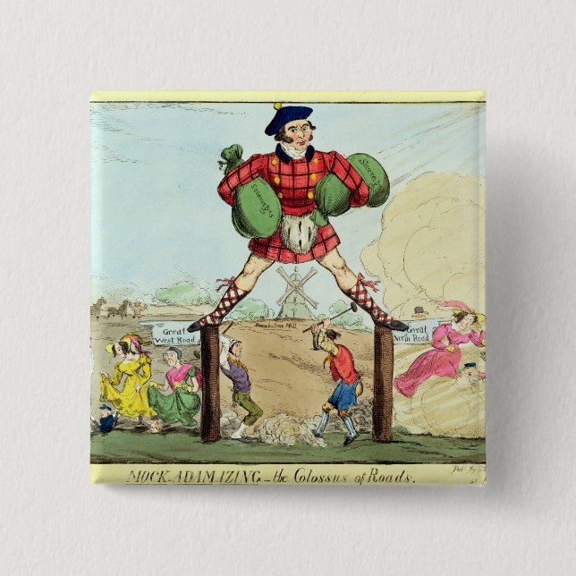 Spott-Adam-izing: der Koloss der Straßen Button (Vorderseite)