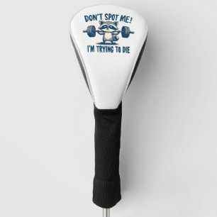 Spotte mich nicht, ich versuche Funy Fitness Racco Golf Headcover
