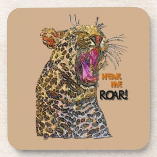 Spotted Pop Art Leopard Getränkeuntersetzer