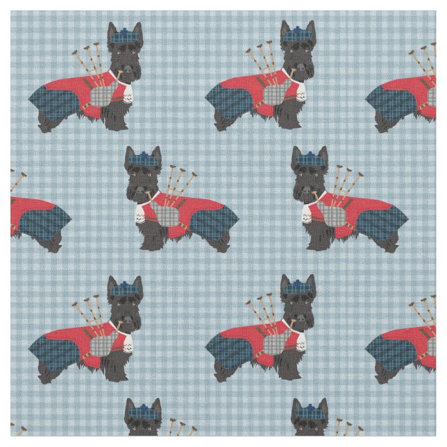 Spotthund-Dudelsacker Stoff (Nahaufnahme)