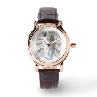 Spotty Angel Women's Brown Leather Watch Armbanduhr