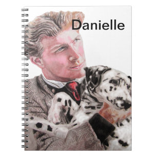 Spotty Dalmatian Dog Dogs cute Girls name Notebook Notizblock