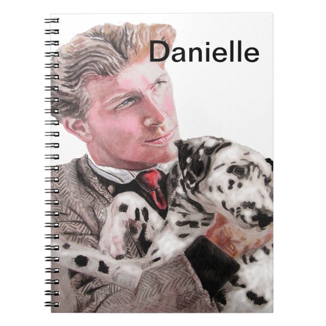 Spotty Dalmatian Dog Dogs cute Girls name Notebook Notizblock (Vorderseite)