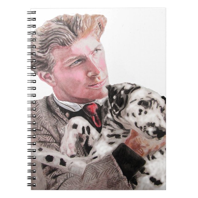 Spotty Dalmatian Dog Dogs cute Notebook Notizblock (Vorderseite)