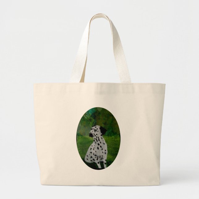 Spotty Dog Art Dalmatiner Jumbo Stoffbeutel (Vorne)
