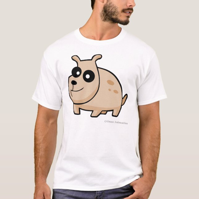 Spotty Hund des Cartoon, T-Shirt der beste Freund (Vorderseite)