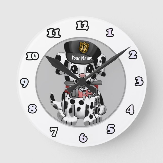 Spotty Police Chien horloge (Recto)