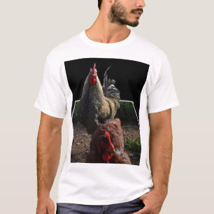 Spotty Spotty Fluffy Rooster Pop Out, T-shirt