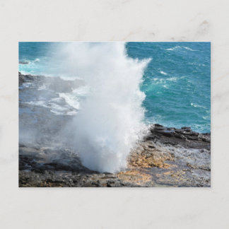 Spouting Horn in Kauai, Hawaii Postkarte