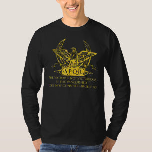 Spqr Adler Altes Rom Lateinisches Zitat Militärges T-Shirt