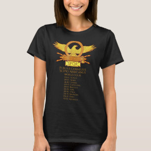 Spqr Antikes Rom  Scipio Africanus Welt-Tournee T-Shirt