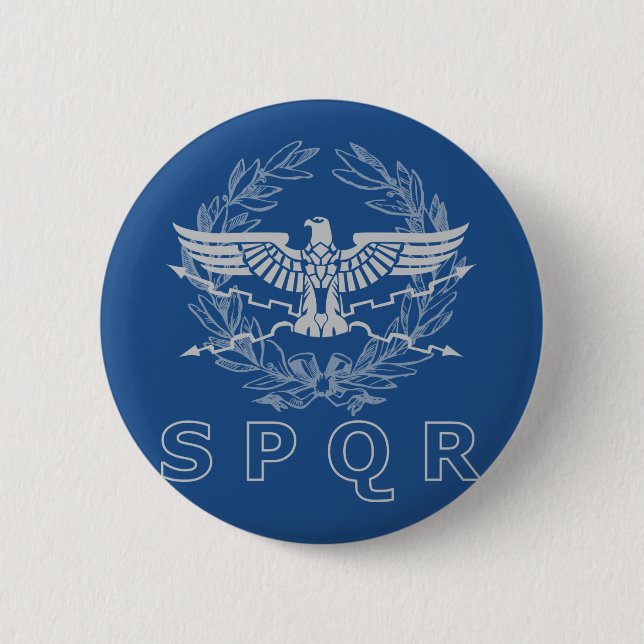 SPQR der römisches Reich-Emblem-Knopf Button (Vorderseite)