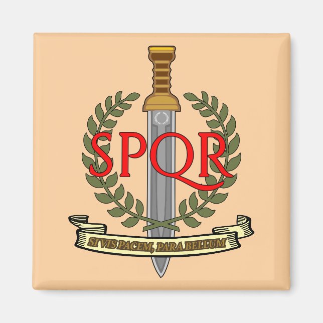  SPQR Gladius - Senatus Populusque Romanus  Magnet (Vorne)
