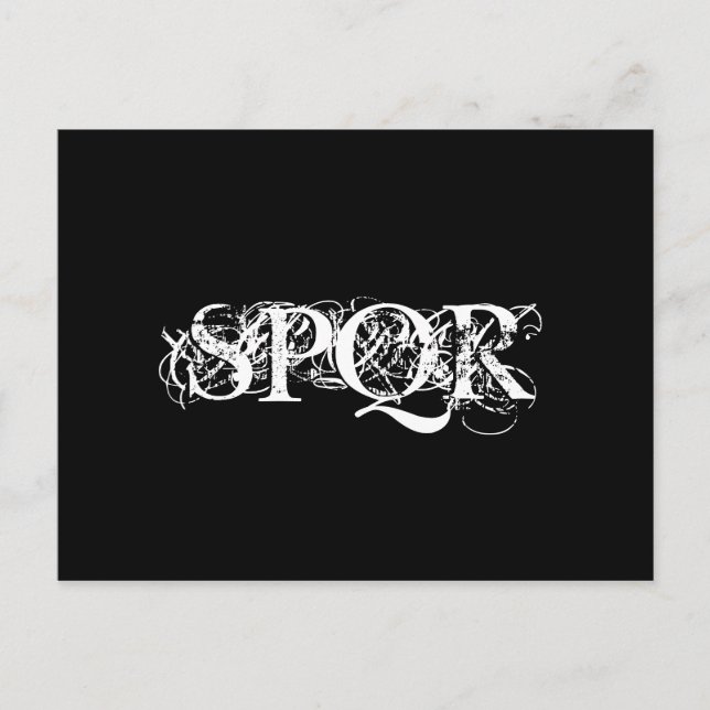 ‚SPQR Gothic Postcard‘ Postkarte (Vorderseite)