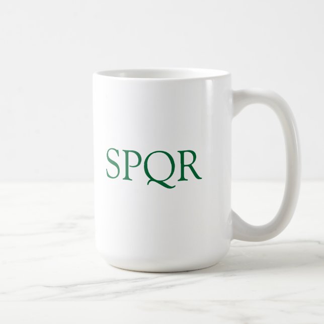 "SPQR Kaffee-Tasse " Kaffeetasse (Rechts)