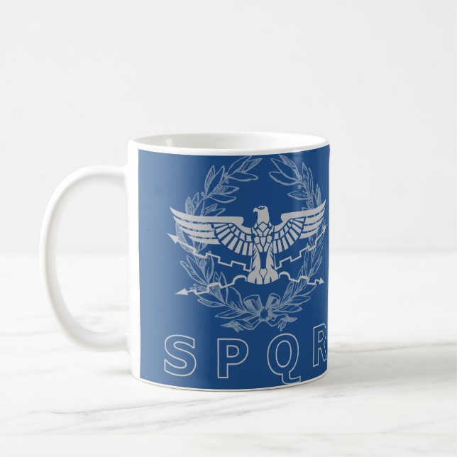 SPQR la tasse d'emblème d'empire romain (Gauche)